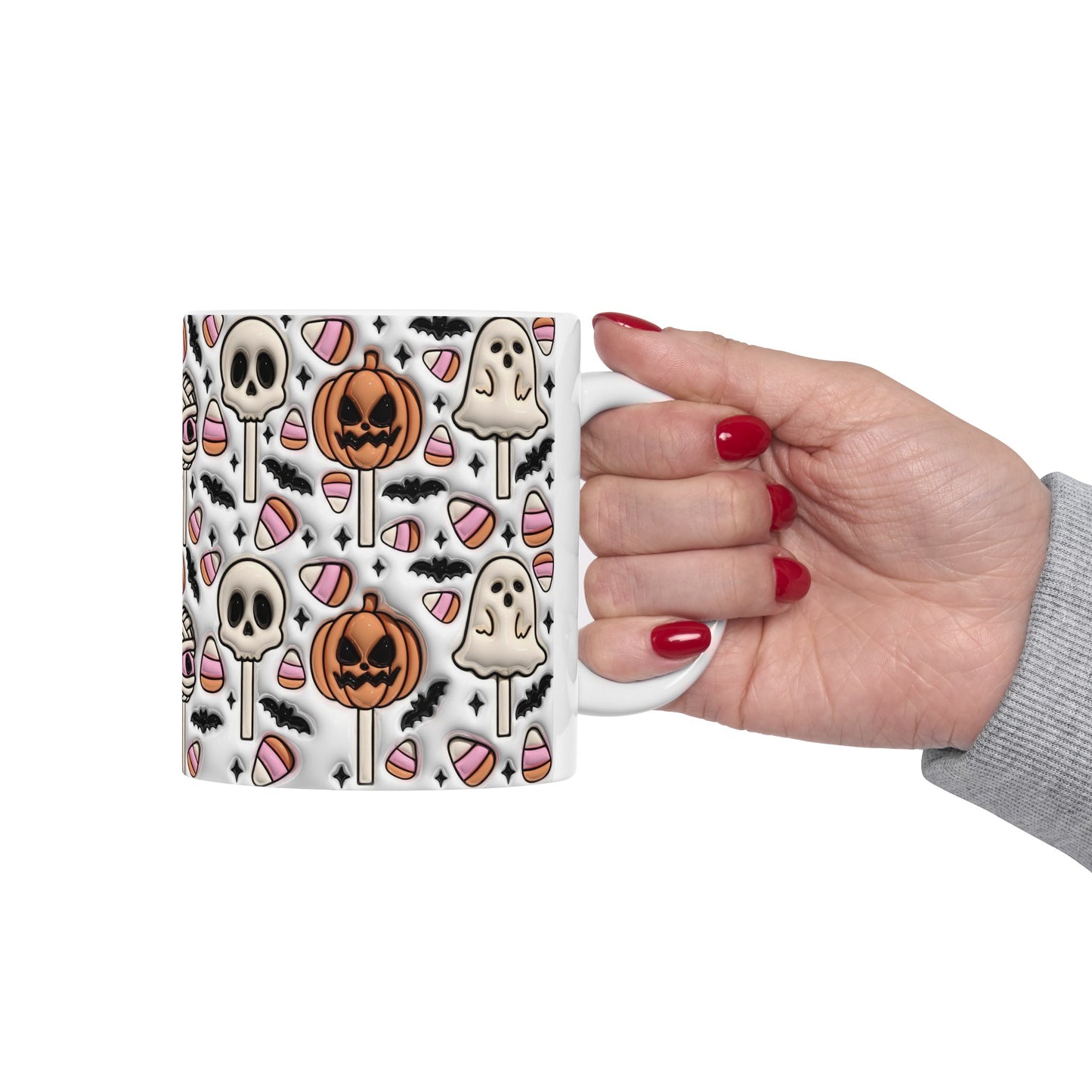 Ghosts and Pumpkins Mug, Fall Mug, Autumn Mug