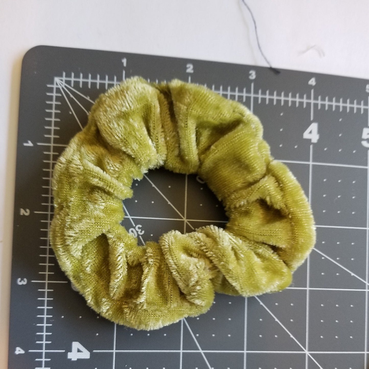 Tan Velvet Scrunchie