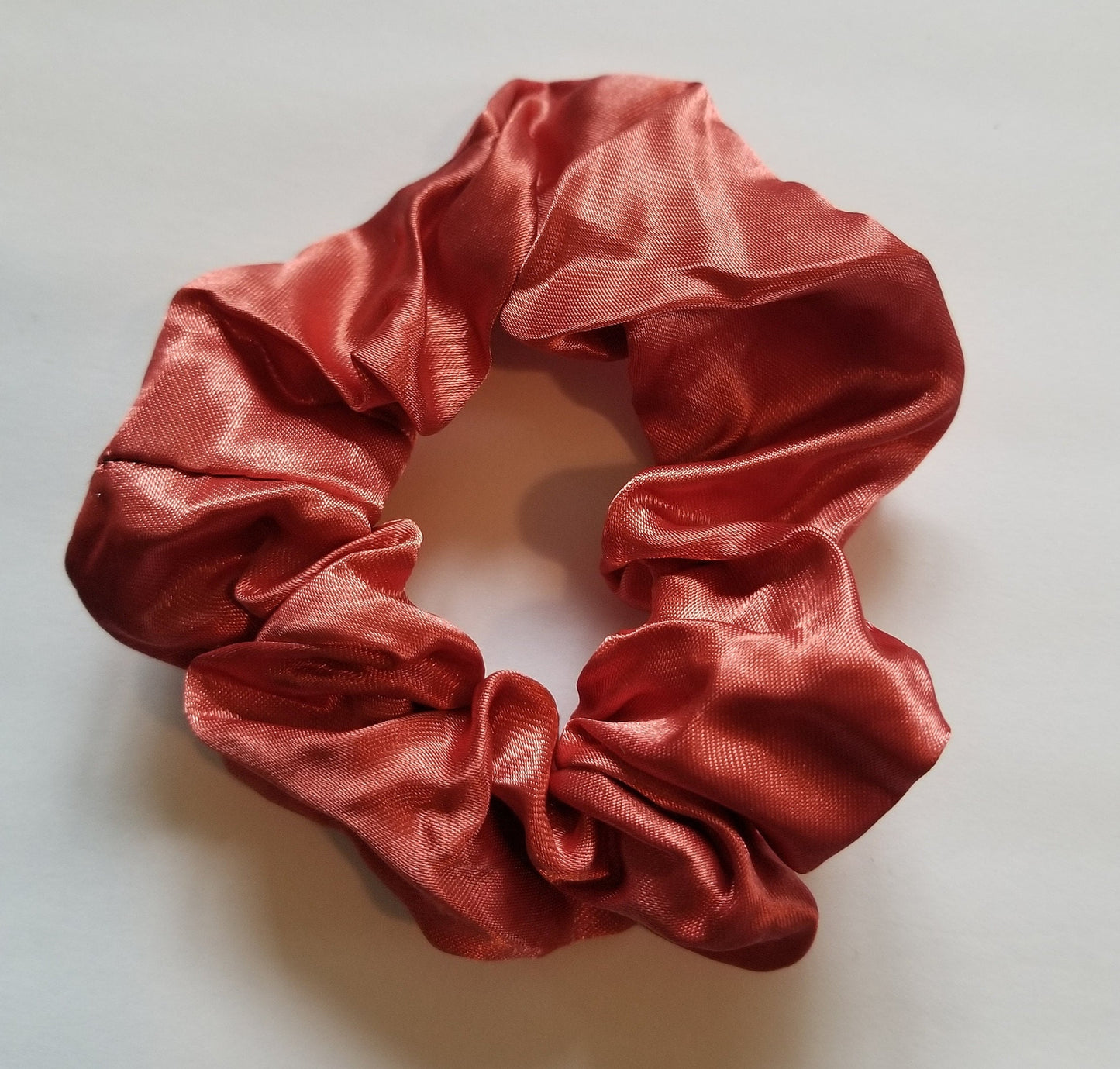 Persian Red Satin Scrunchie