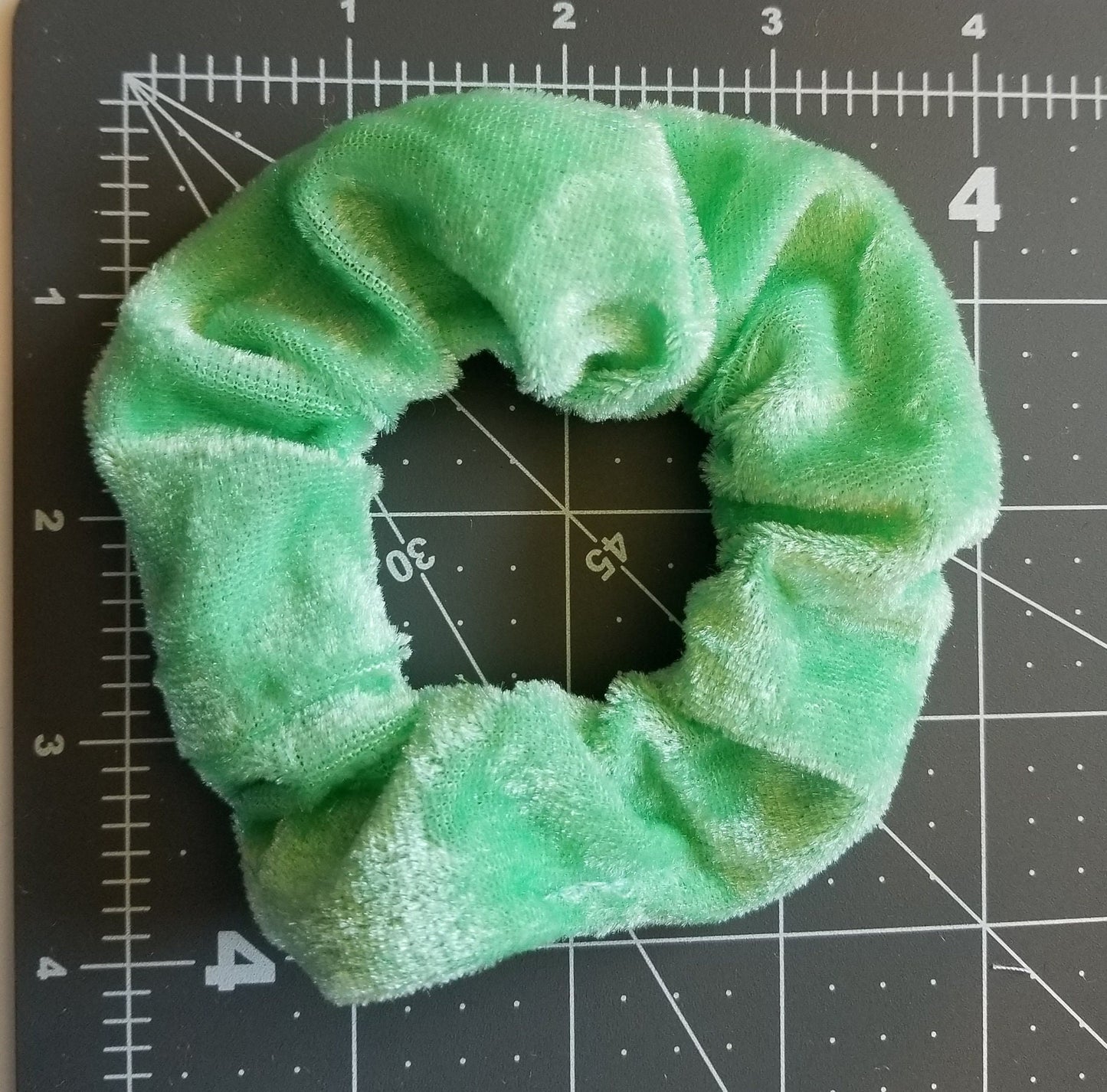Shamrock Green Velvet Scrunchie