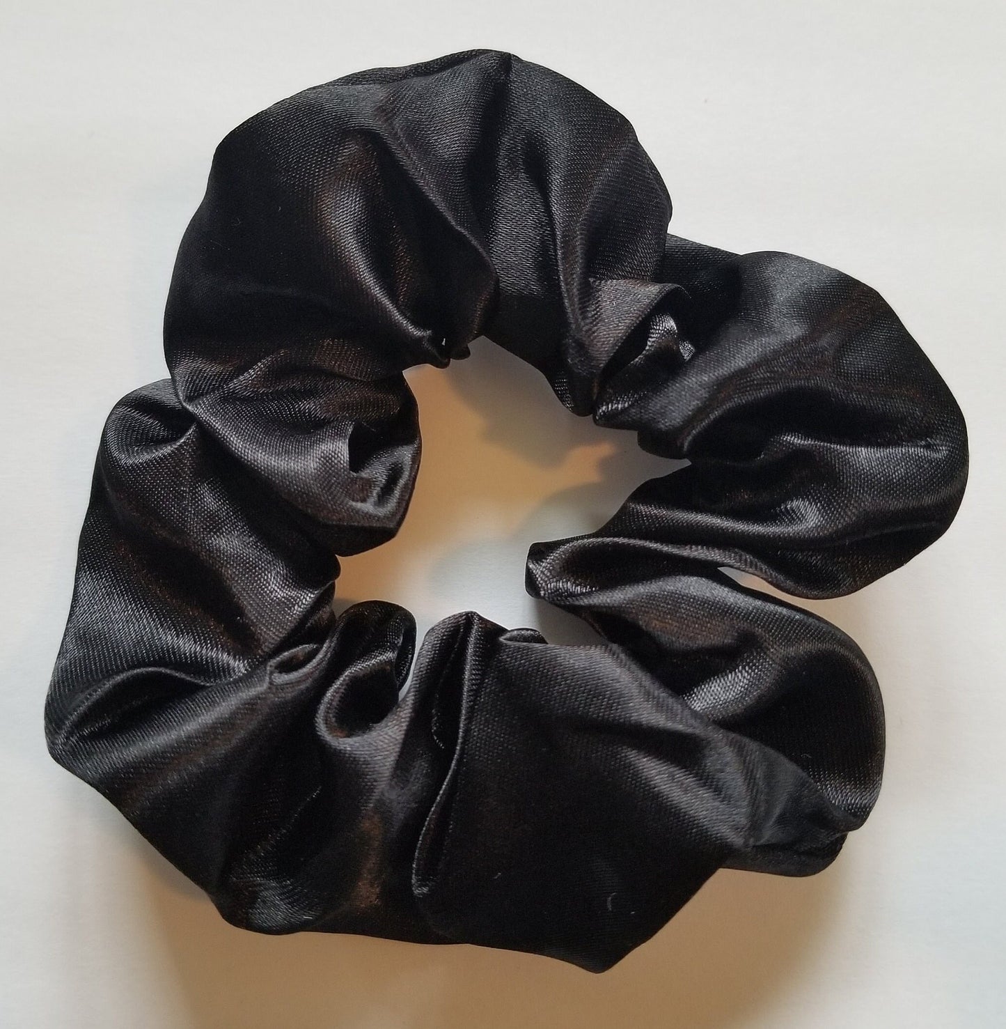 Black Satin Scrunchie