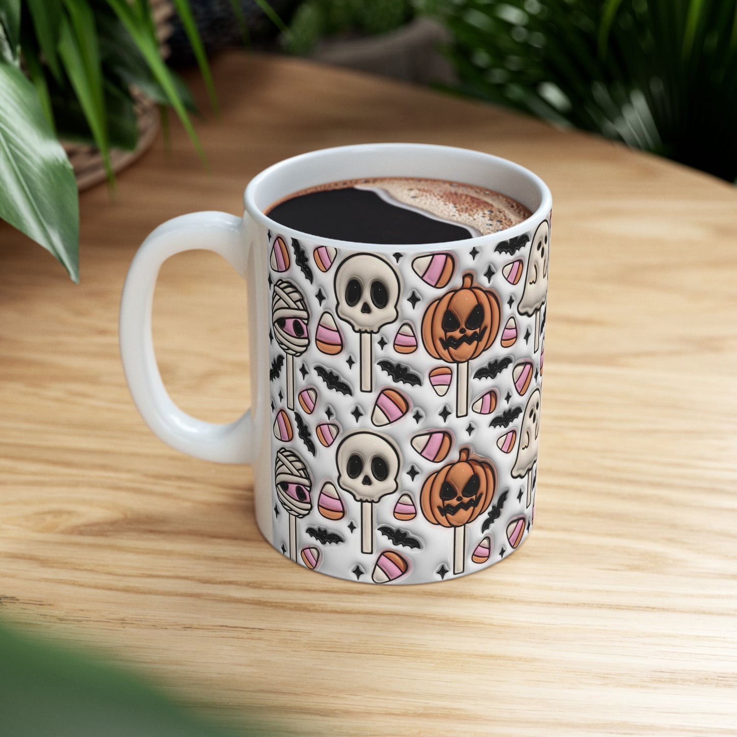 Ghosts and Pumpkins Mug, Fall Mug, Autumn Mug