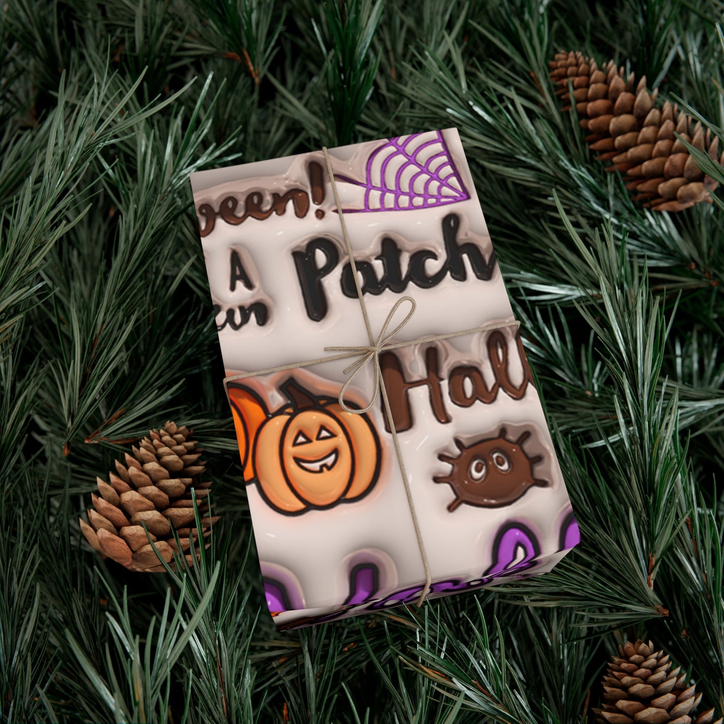 Halloween Wrapping Paper, Wrapping Paper, Ghost, Ghouls, Pumpkins