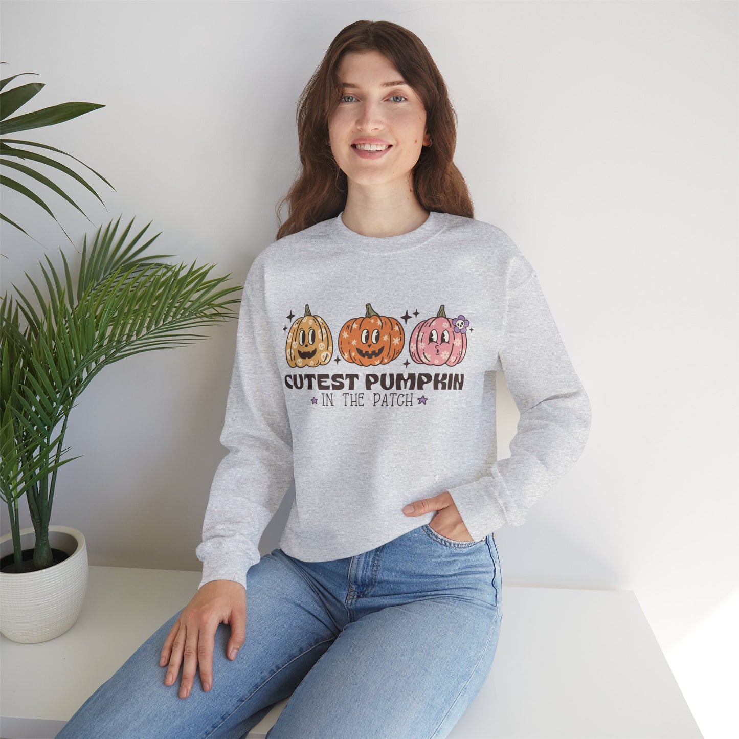Cutest pumpkin, pumpkin sweatshirt, cute fall sweatshirt, pumpkin sweatshirt, Halloween, cute