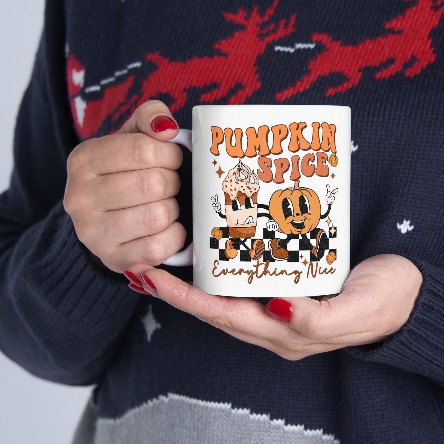 Cute Pumpkin Spice Mug, Fall Mug