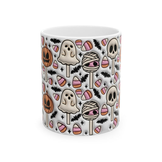 Ghosts and Pumpkins Mug, Fall Mug, Autumn Mug