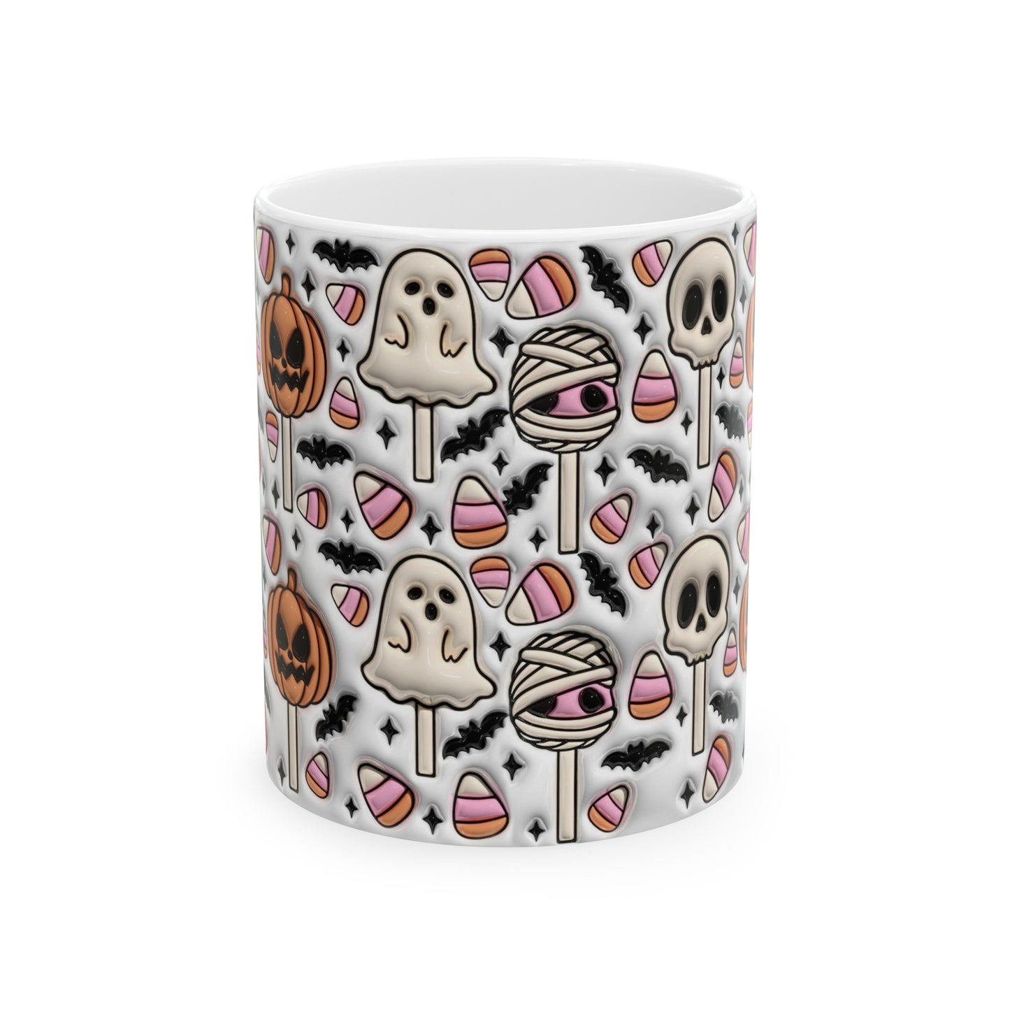 Ghosts and Pumpkins Mug, Fall Mug, Autumn Mug