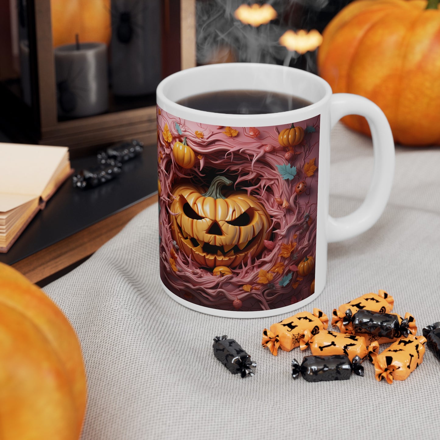 Pumpkin Mug, Fall Mug, Autumn Mug
