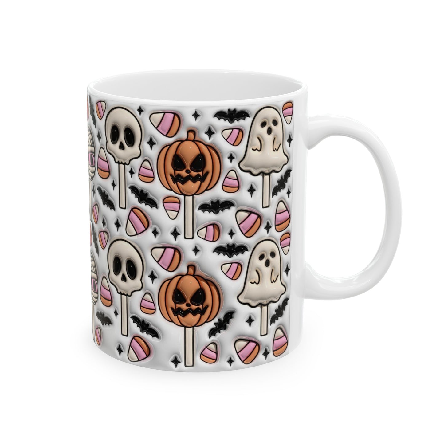 Ghosts and Pumpkins Mug, Fall Mug, Autumn Mug