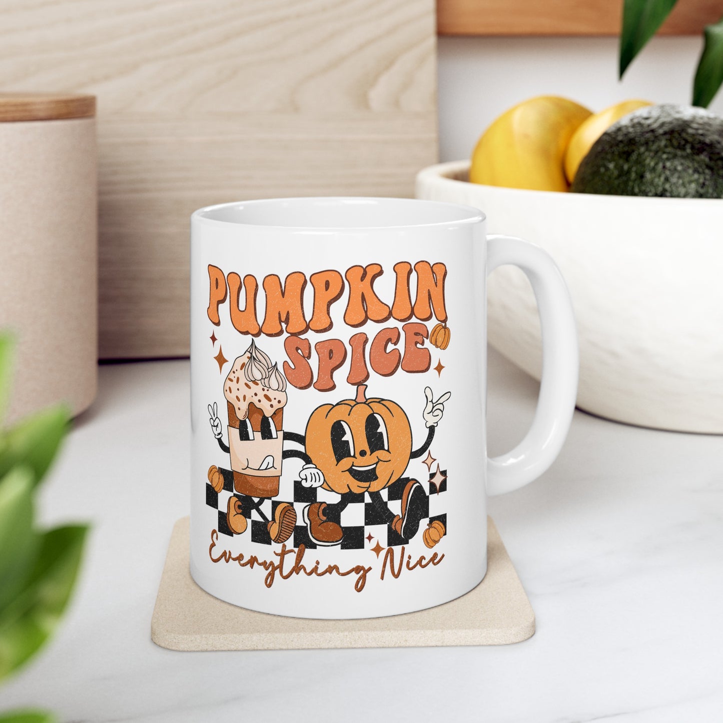 Cute Pumpkin Spice Mug, Fall Mug
