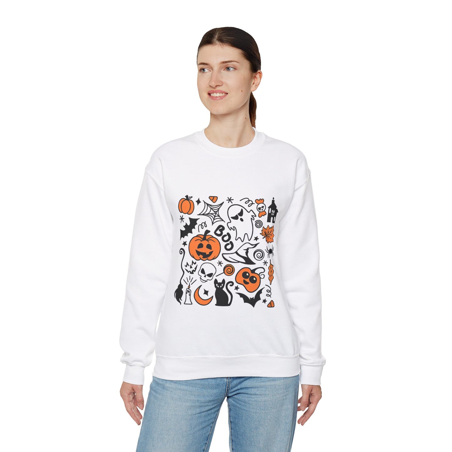 Ghosts, Ghouls, and Pumpkins sweatshirt, ghosts, pumpkins, ghouls, pumpkin spice sweatshirt, cute fall sweatshirt, pumpkin sweatshirt