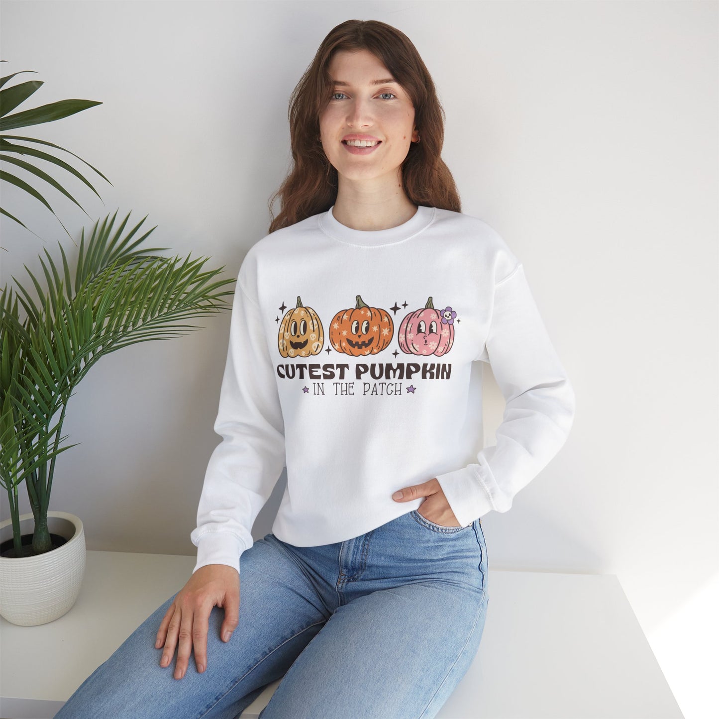 Cutest pumpkin, pumpkin sweatshirt, cute fall sweatshirt, pumpkin sweatshirt, Halloween, cute