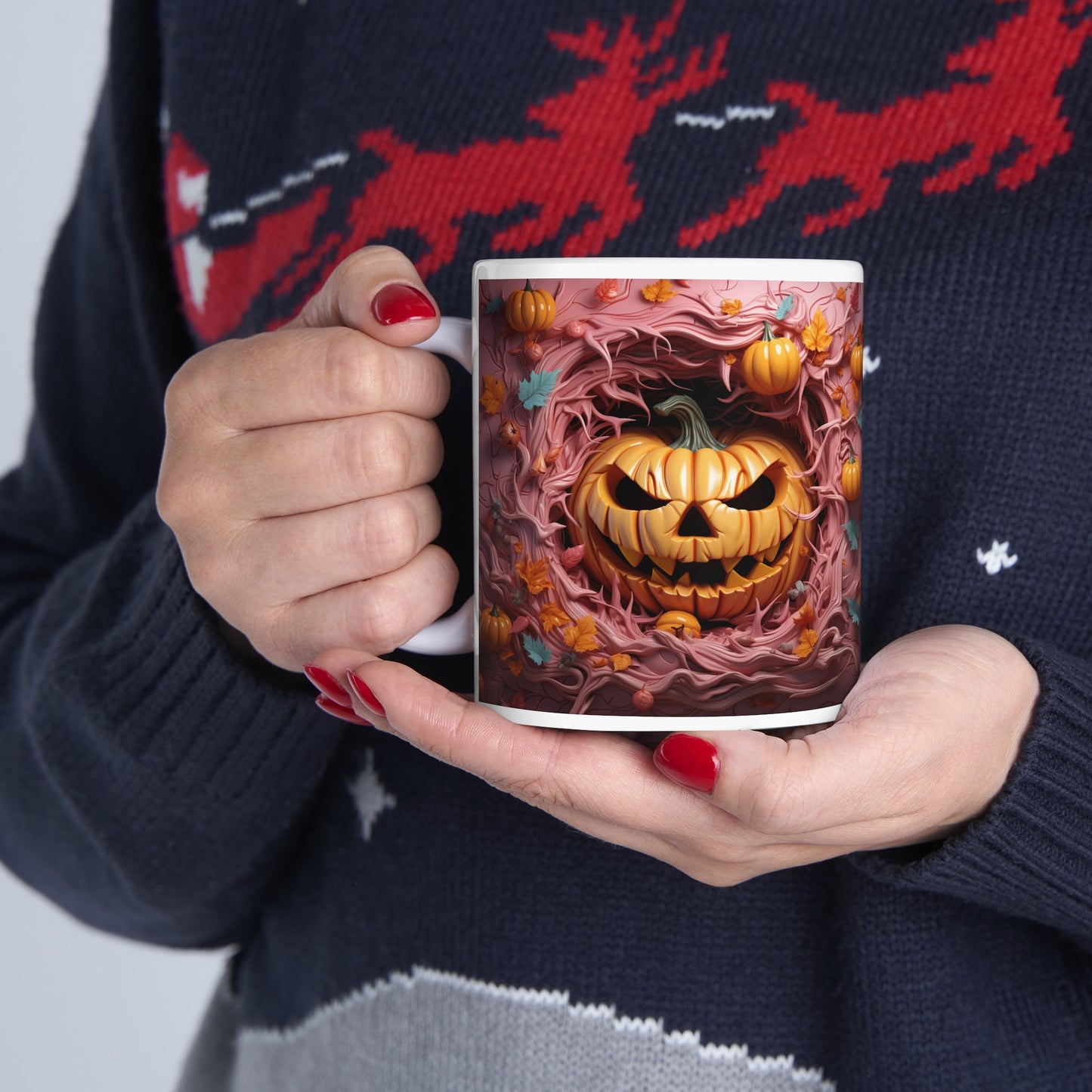 Pumpkin Mug, Fall Mug, Autumn Mug