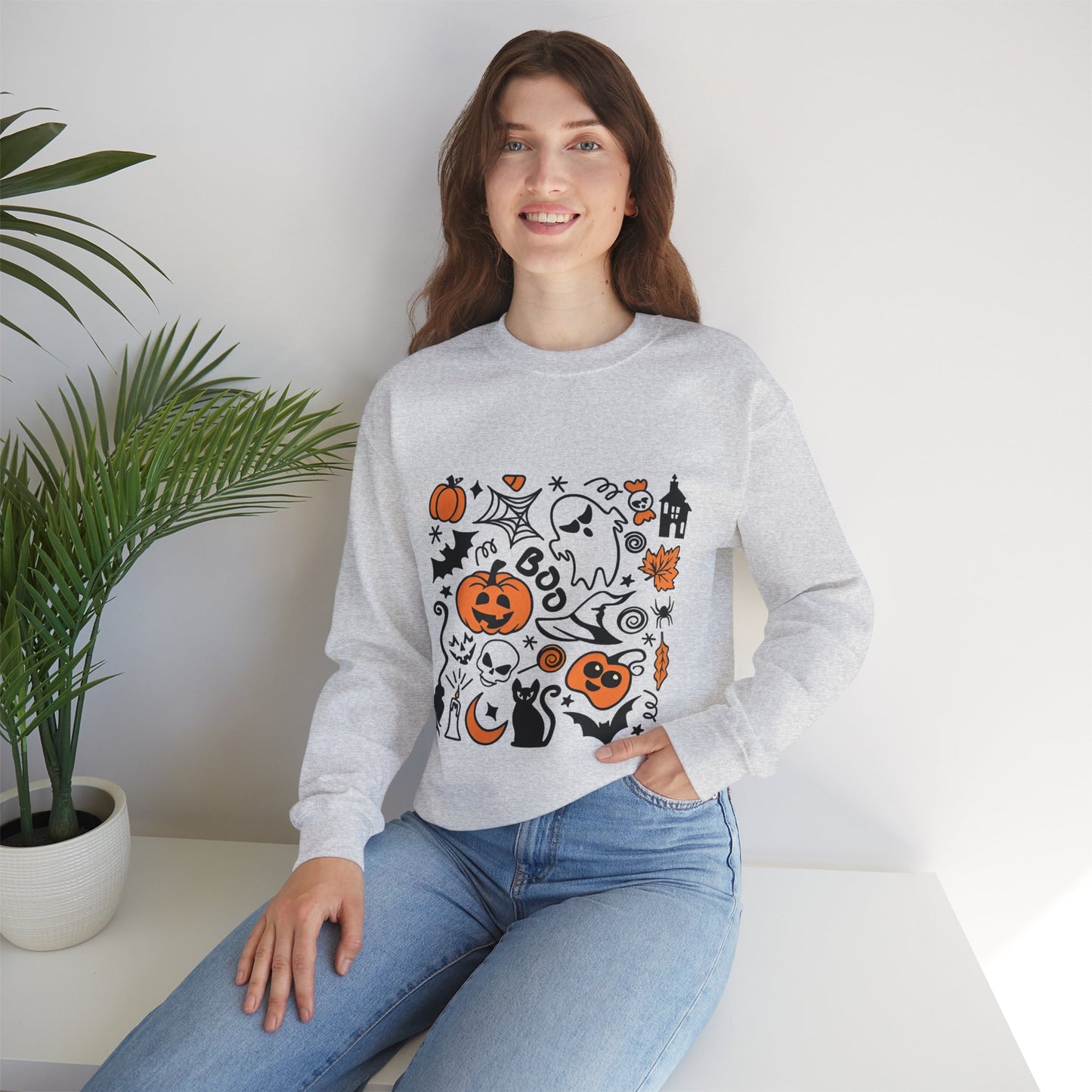 Ghosts, Ghouls, and Pumpkins sweatshirt, ghosts, pumpkins, ghouls, pumpkin spice sweatshirt, cute fall sweatshirt, pumpkin sweatshirt