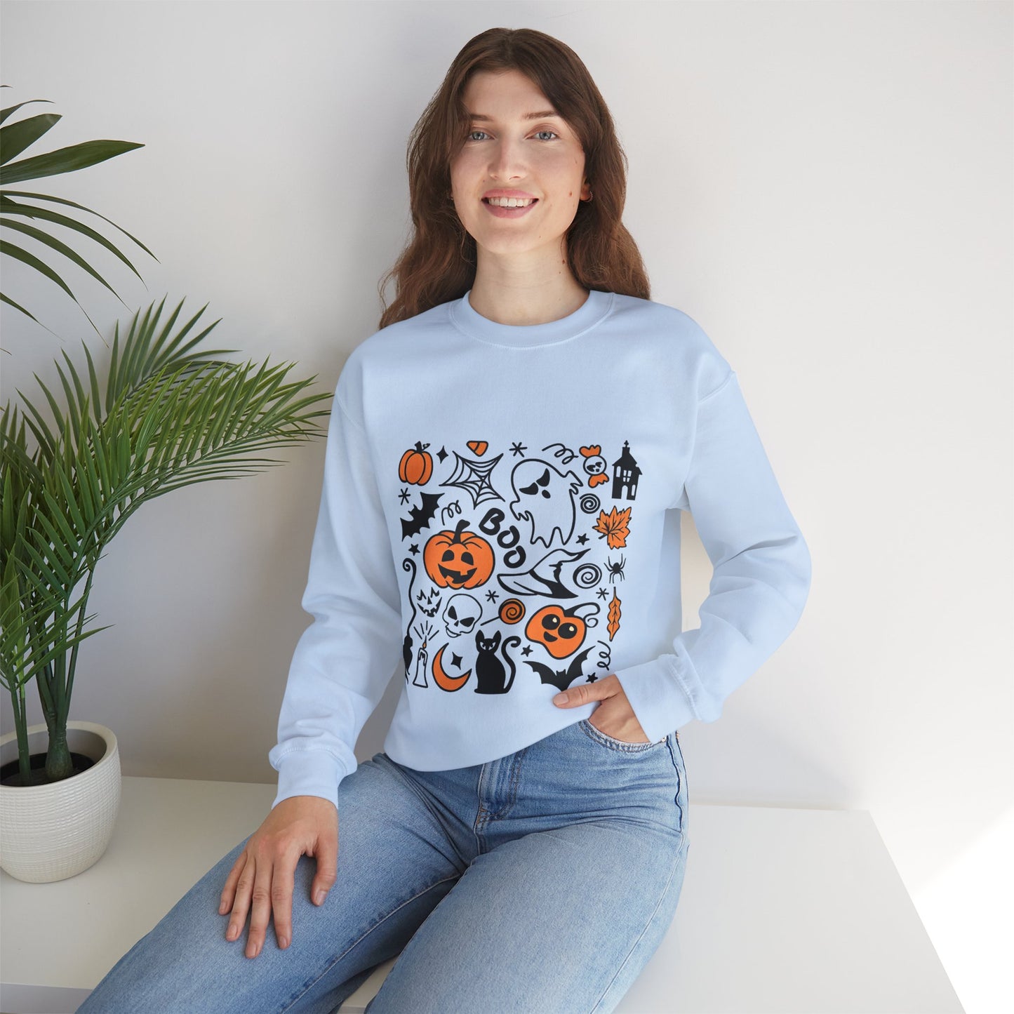 Ghosts, Ghouls, and Pumpkins sweatshirt, ghosts, pumpkins, ghouls, pumpkin spice sweatshirt, cute fall sweatshirt, pumpkin sweatshirt