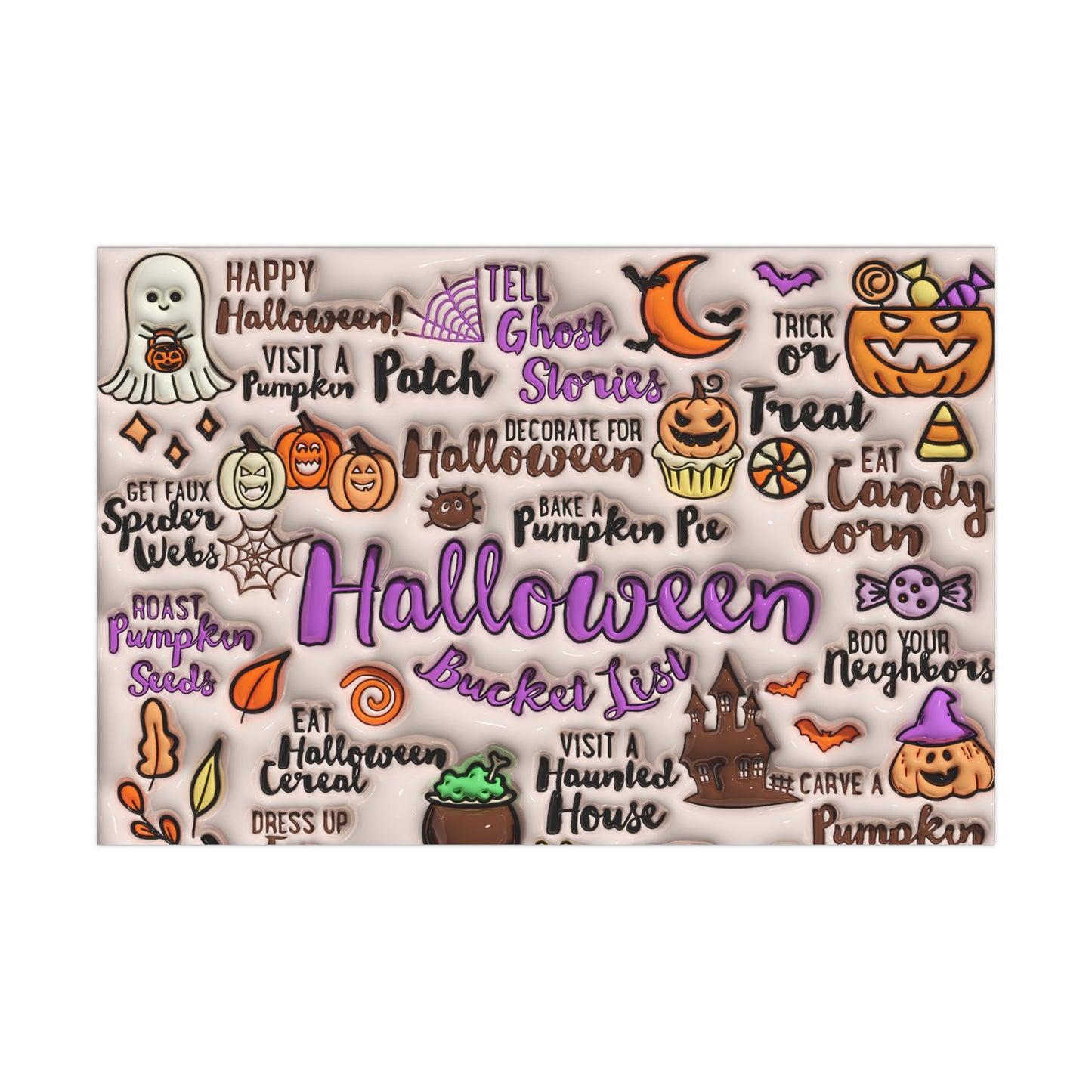 Halloween Wrapping Paper, Wrapping Paper, Ghost, Ghouls, Pumpkins