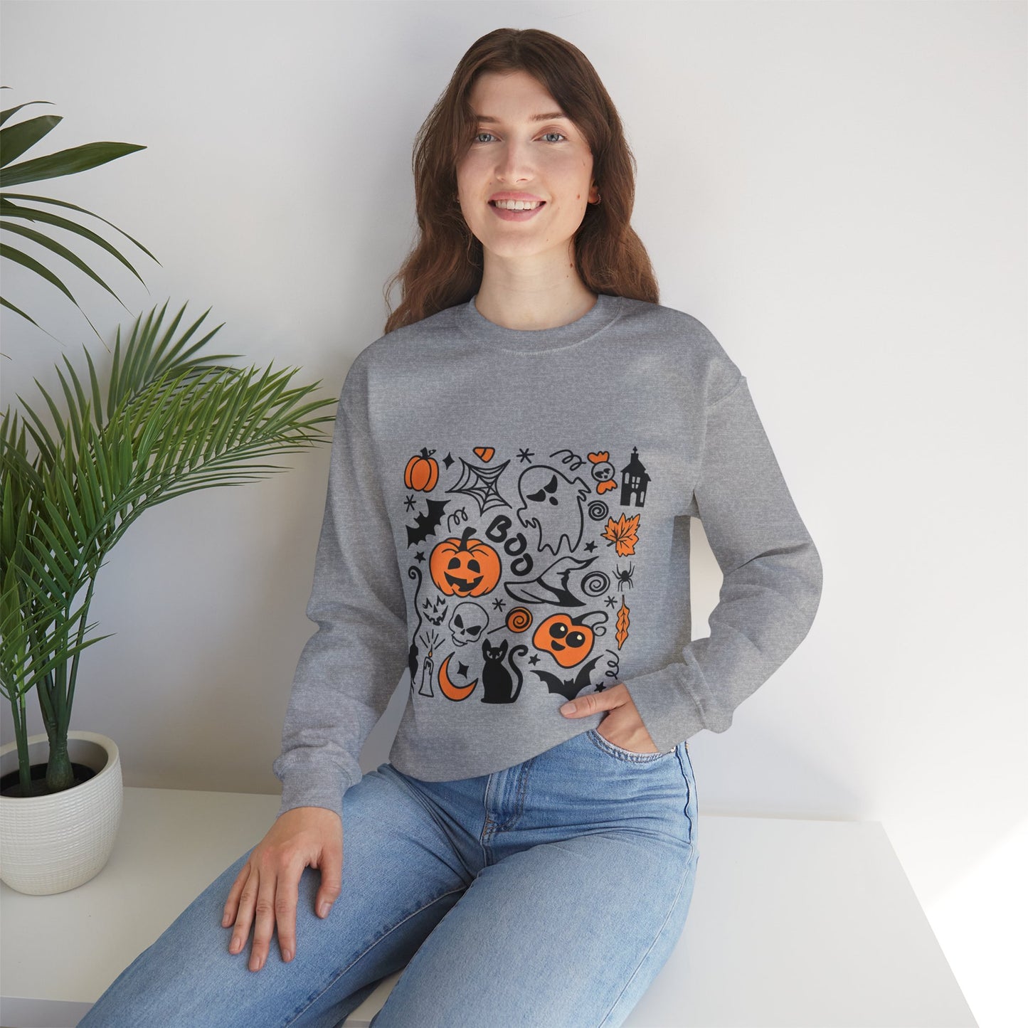 Ghosts, Ghouls, and Pumpkins sweatshirt, ghosts, pumpkins, ghouls, pumpkin spice sweatshirt, cute fall sweatshirt, pumpkin sweatshirt