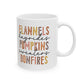 Flannels, hayrides, Pumpkins, Sweaters, Bonfires Mug, Fall Mug