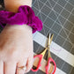 Magenta Velvet Scrunchie