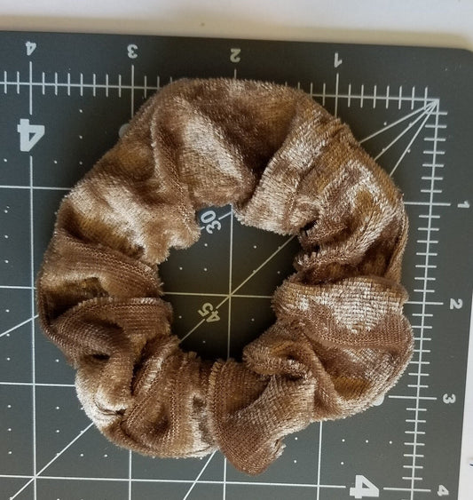 Khaki Velvet Scrunchie