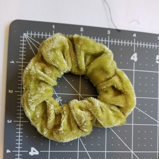 Tan Velvet Scrunchie