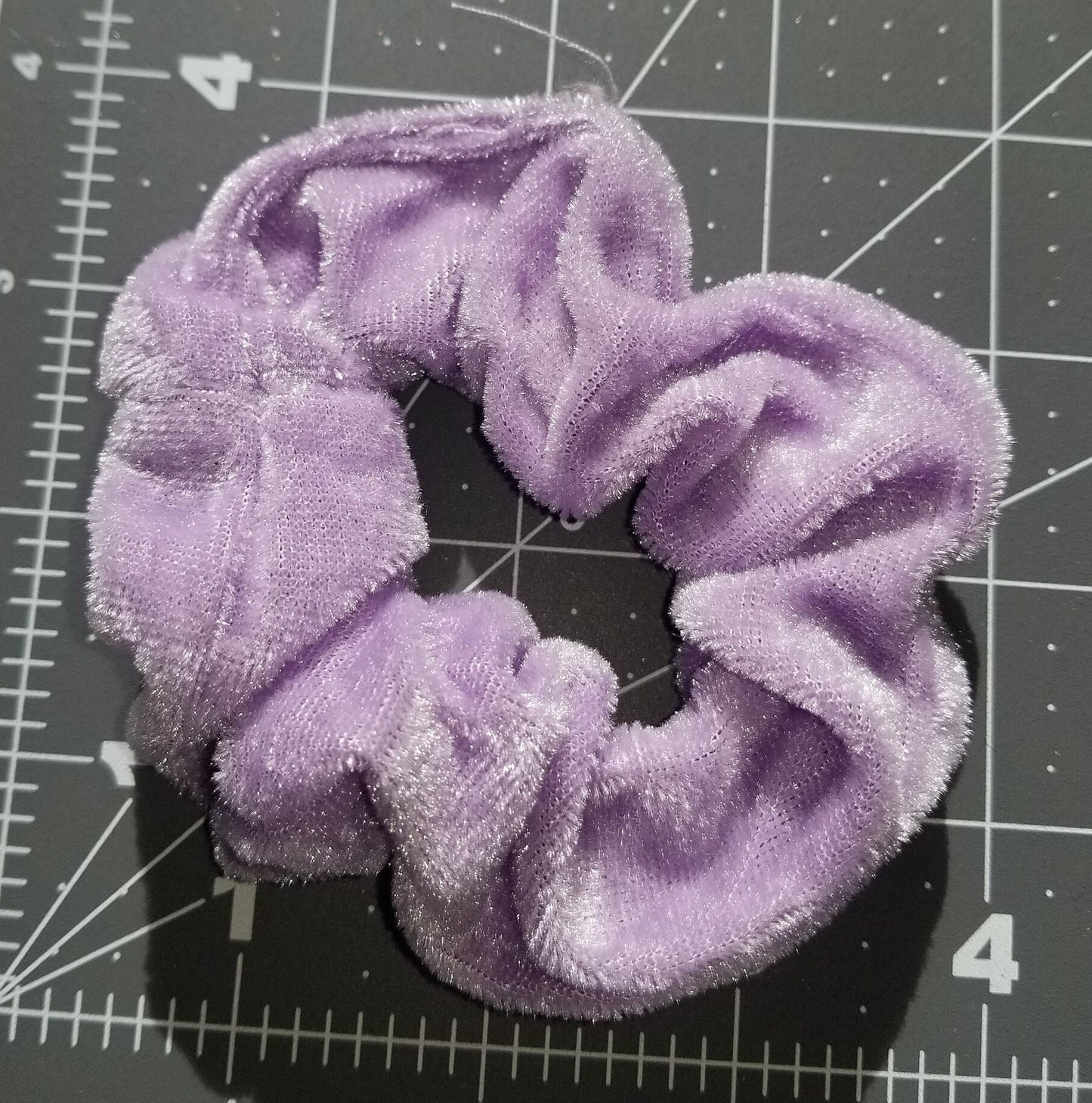 Lavender Velvet Scrunchie