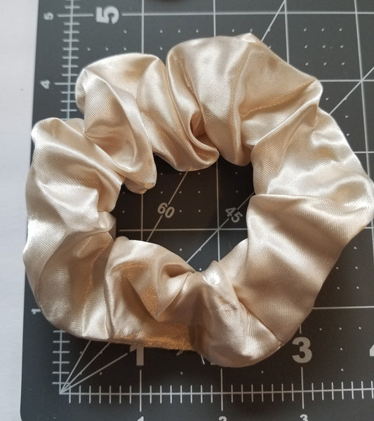 Buff Satin Scrunchie