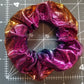 Rainbow Iridescent Satin Scrunchie