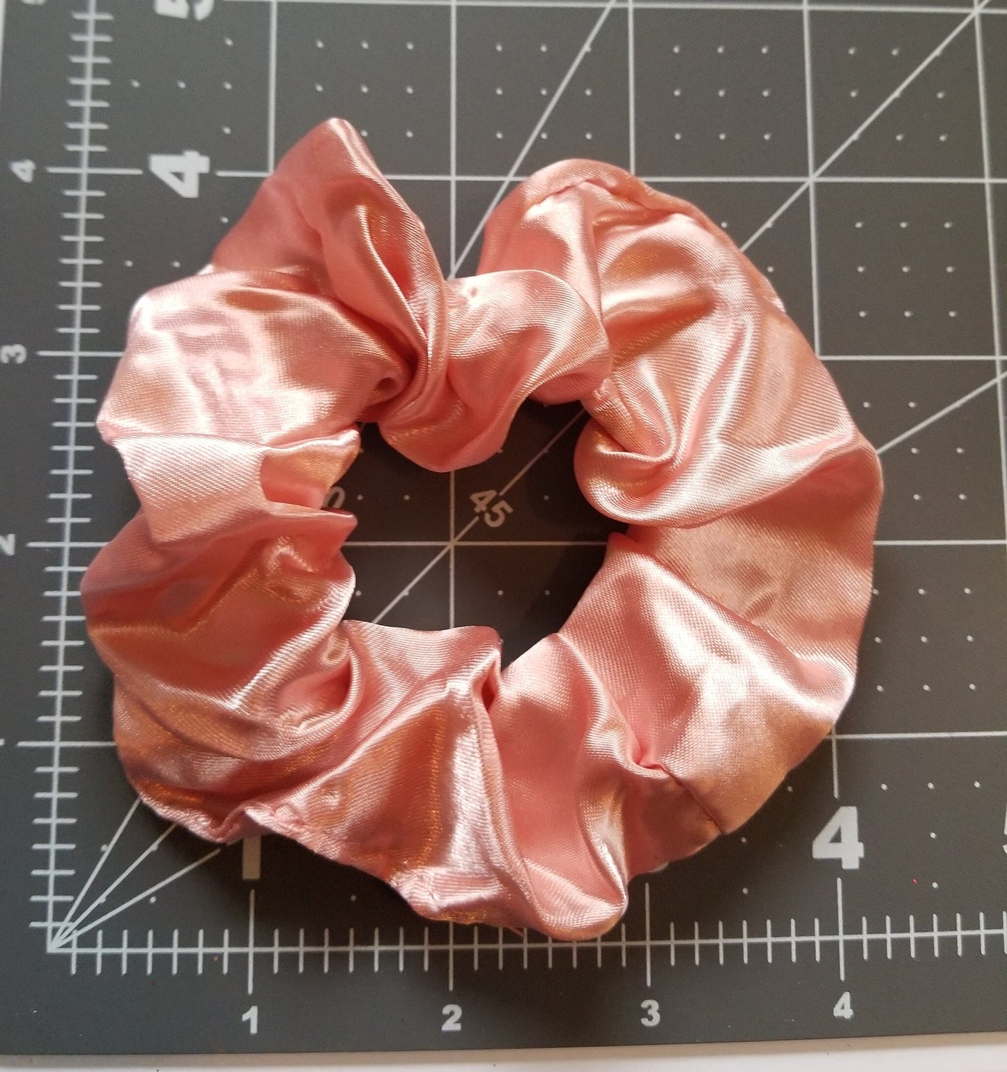 Dusty Pink Satin Scrunchie