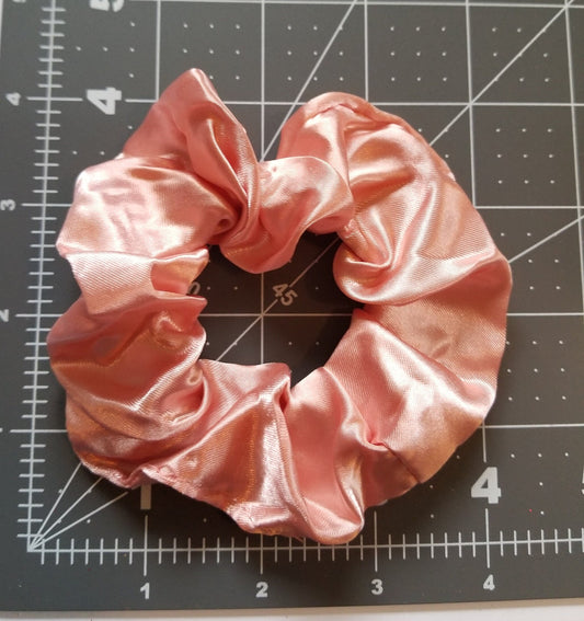 Dusty Pink Satin Scrunchie