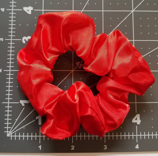 Red Satin Scrunchie