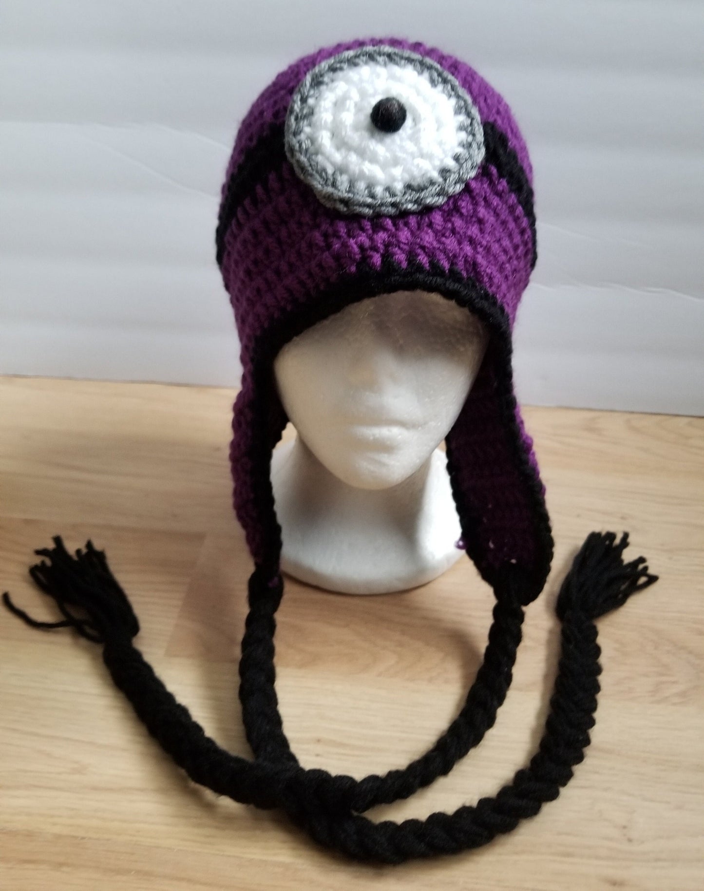 Purple Alien Crotched Hat with Tentacles