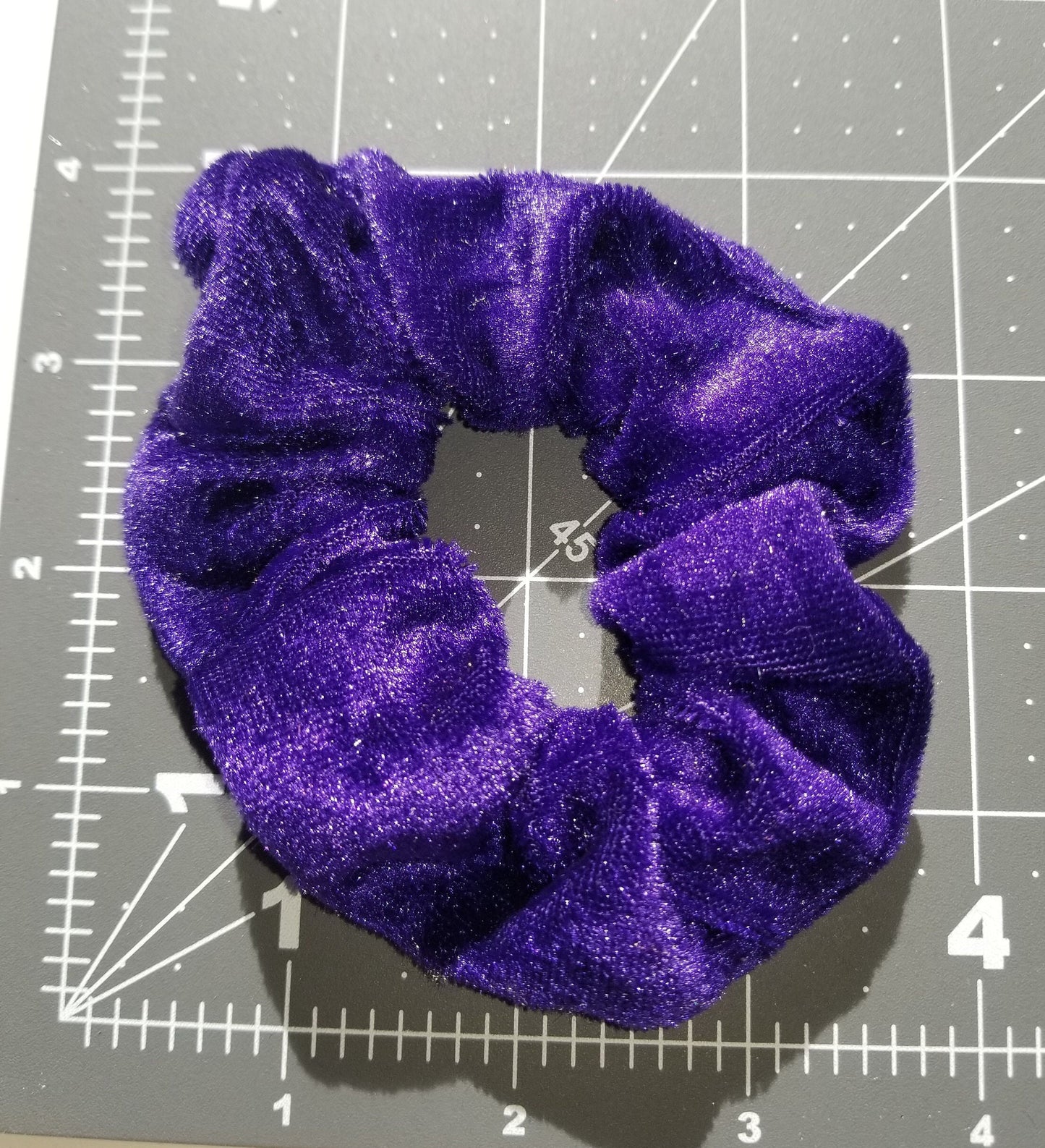 Purple Velvet Scrunchie