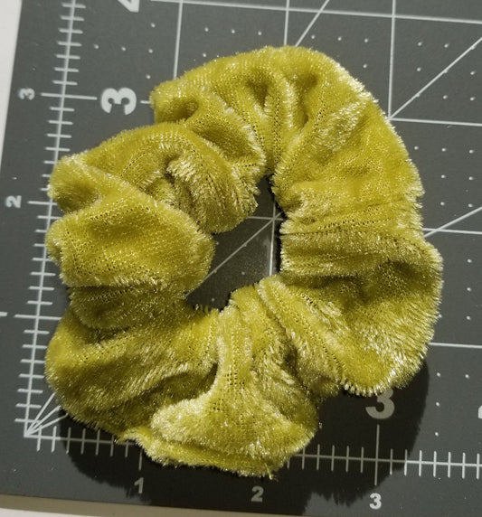 Moss Green Velvet Scrunchie