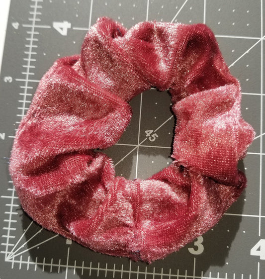 Cerise Pink Velvet Scrunchie