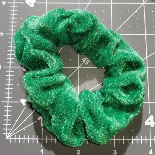 Evergreen Velvet Scrunchie