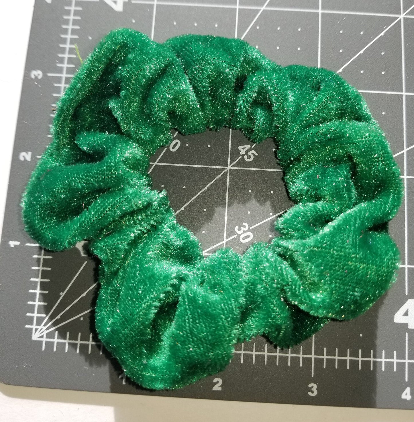 Forest Green Velvet Scrunchie