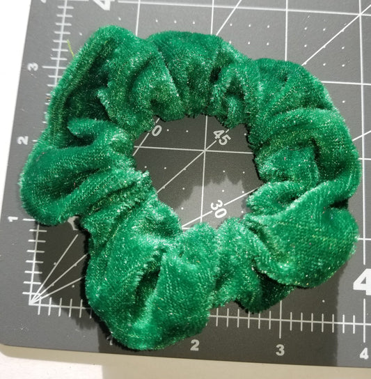 Forest Green Velvet Scrunchie