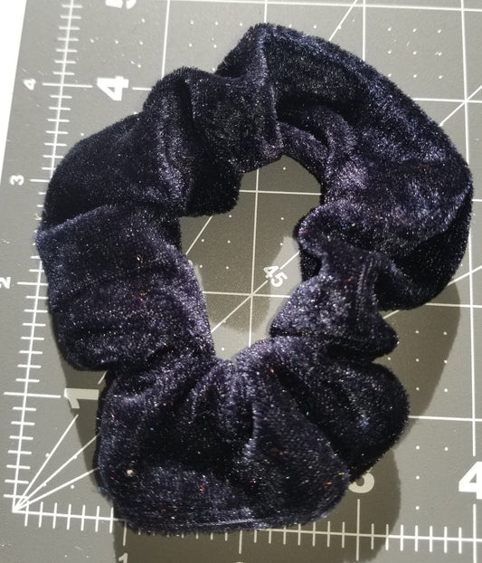 Prussian Blue Velvet Scrunchie