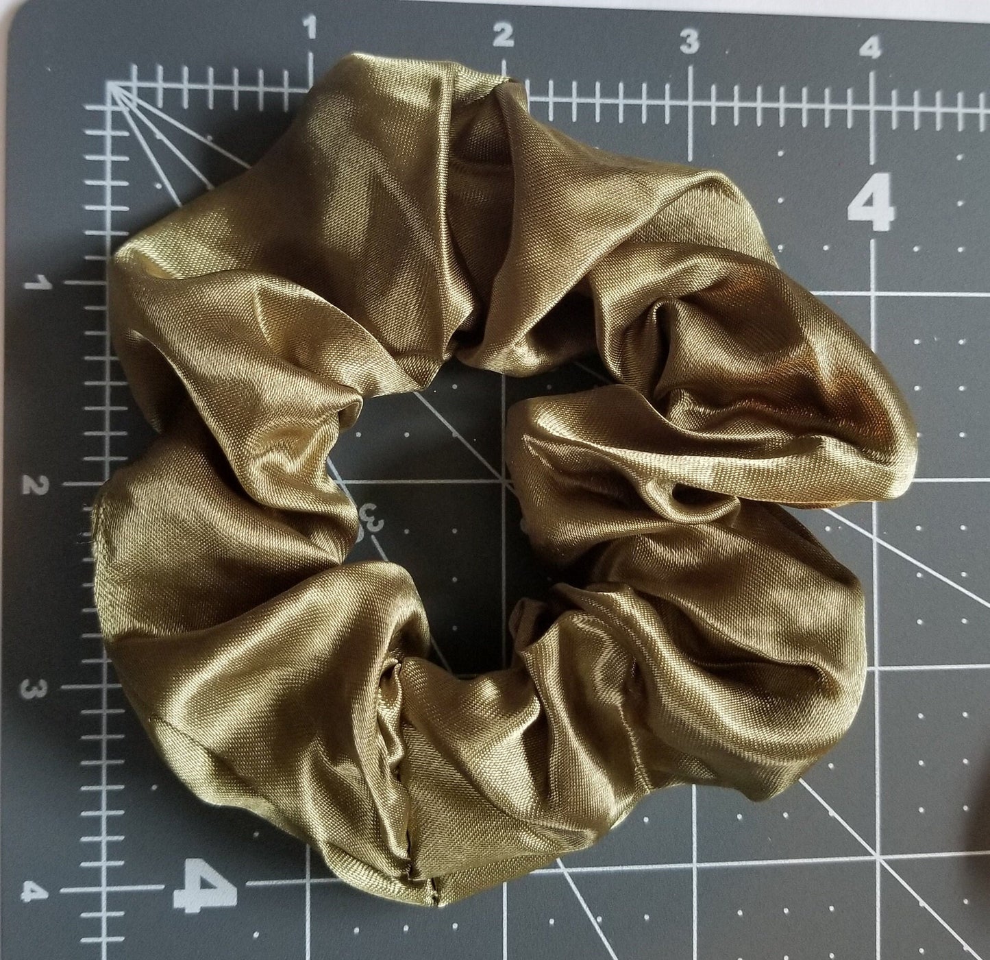 Saddle Brown Satin Scrunchie