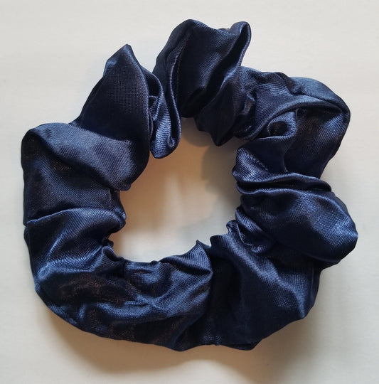 Blueberry Satin Scrunchie