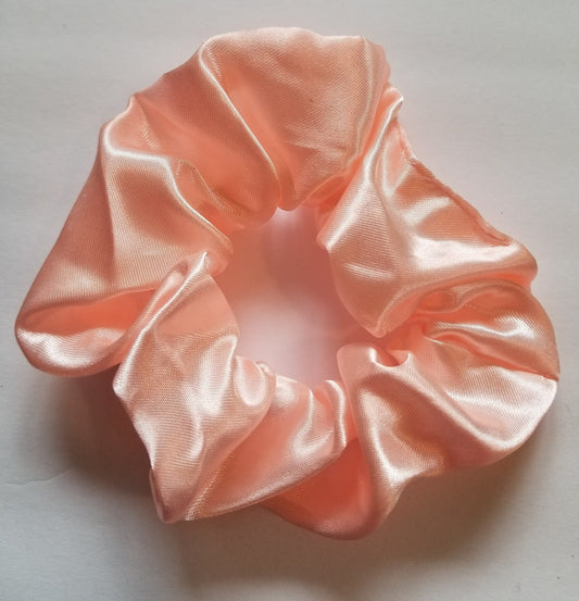 Blush Satin Scrunchie