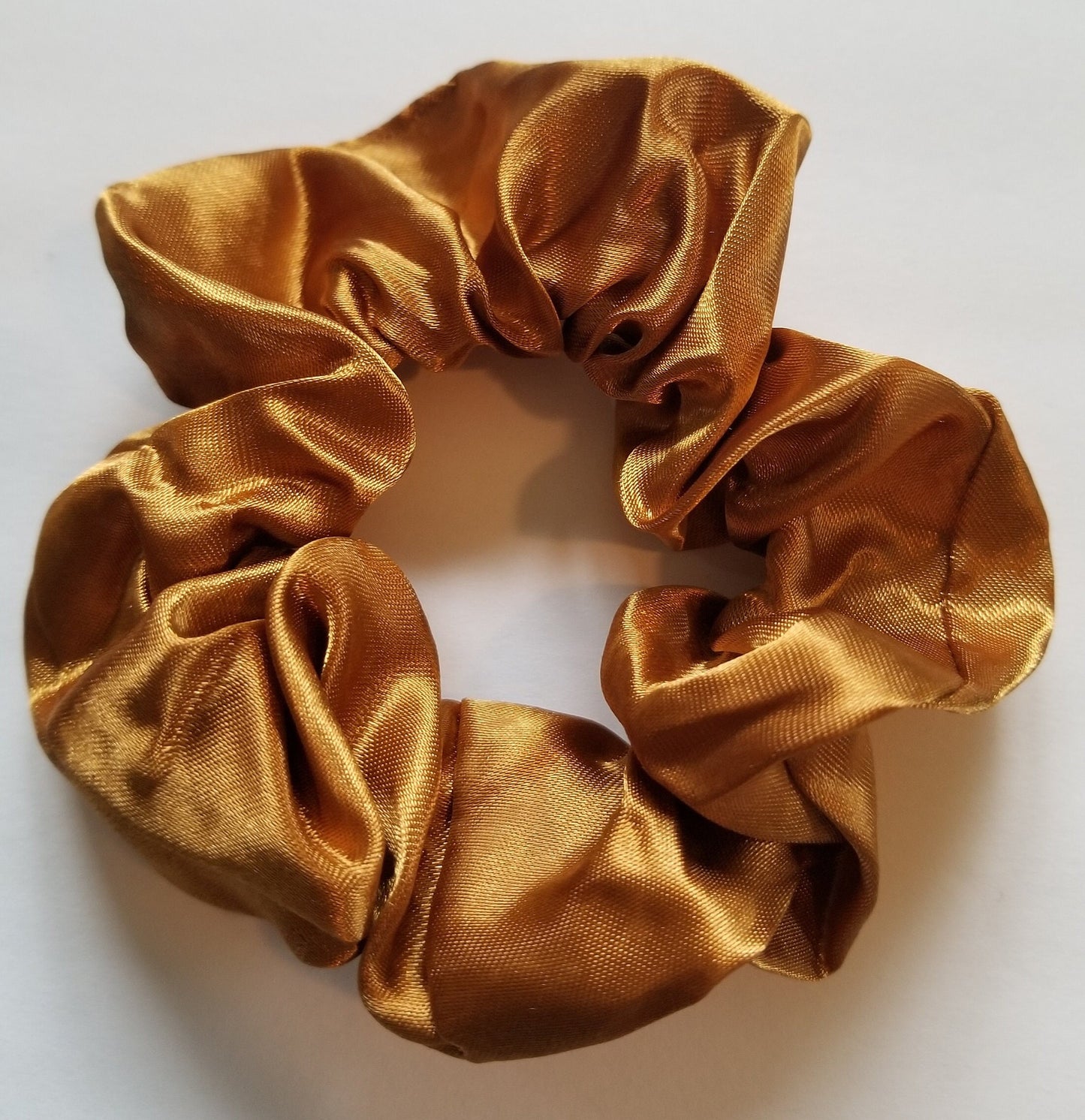 Caramel Satin Scrunchie