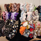 120 Handmade scrunchies for the hair tie accessories for her accessories gift for her pony tail holder for hair scrunchie